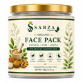 Sarza Organic Face Pack 100g | Natural Herbal Face Pack for Glowing Skin