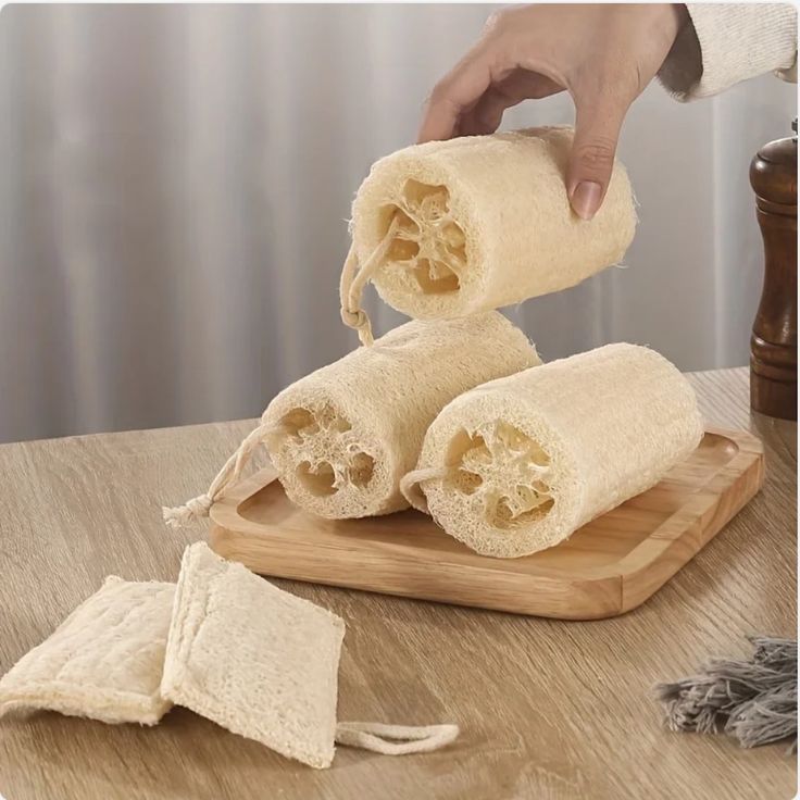 Natural Round Loofah Bath Sponge | Exfoliating Body Scrubber